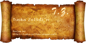 Tuska Zoltán névjegykártya